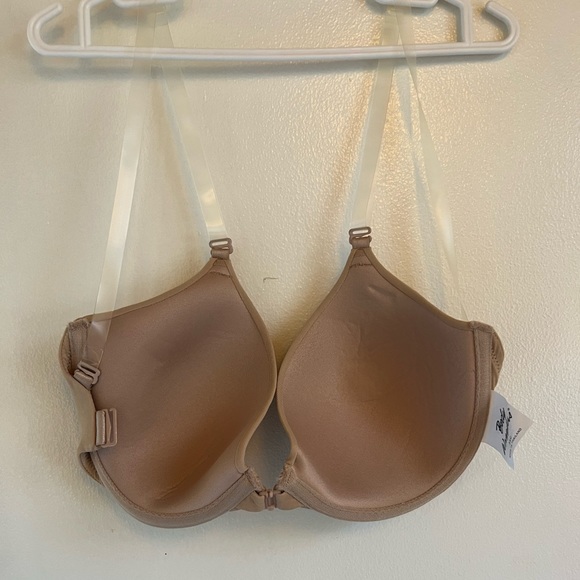 Body Wrappers, Nude, 34C bra, Never Worn, clear straps, snap in the front - Picture 2 of 6